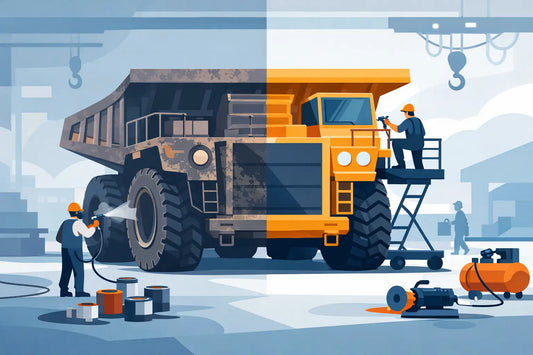 Oversized Equipment Refinishing Example That Holds Up