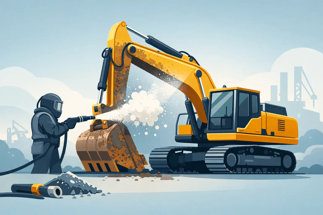 Abrasive Blasting for Heavy Equipment That Lasts